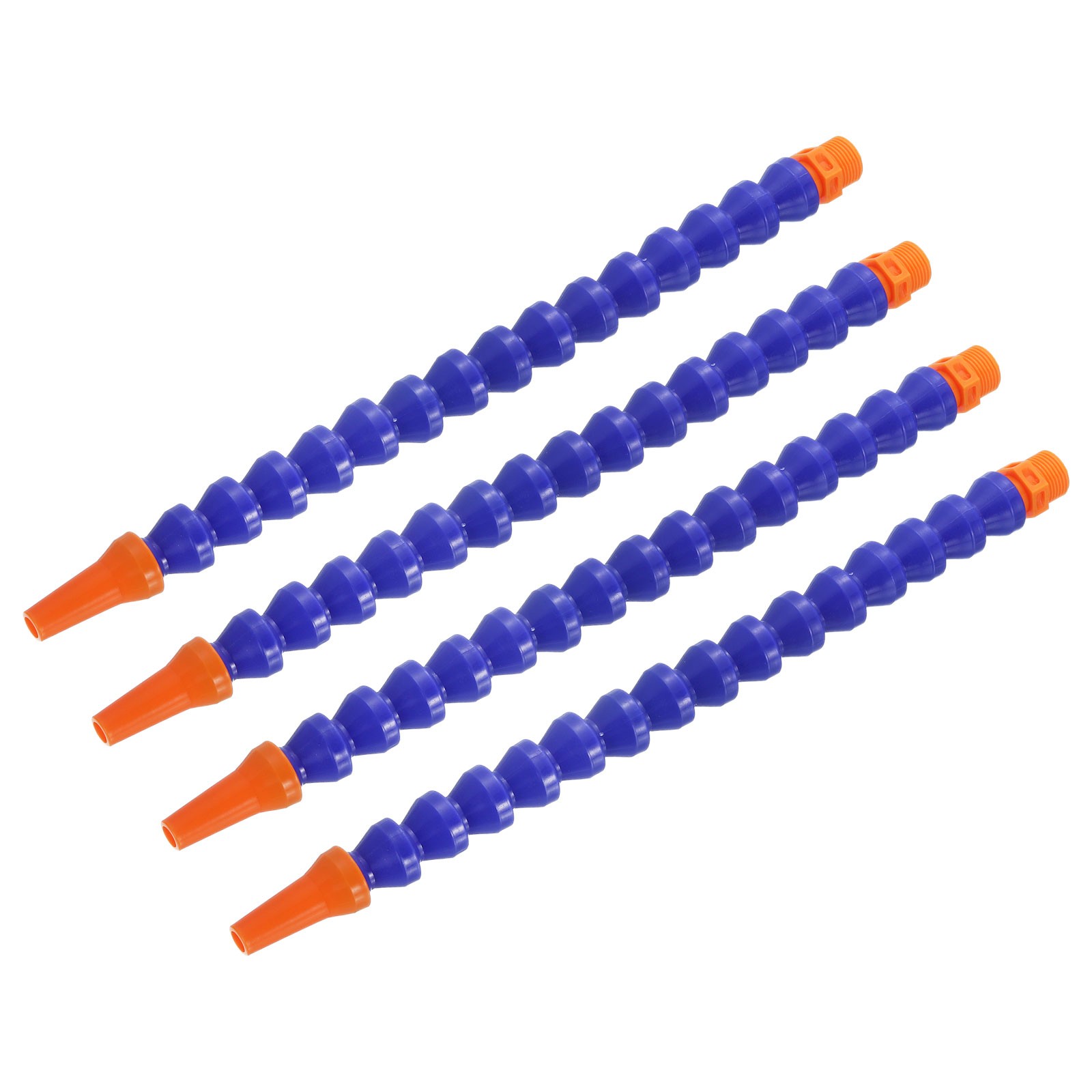 4Pcs, G3/8″ 300mm Flexible Water Oil Coolant Pipe Hose Round Nozzle with Tube