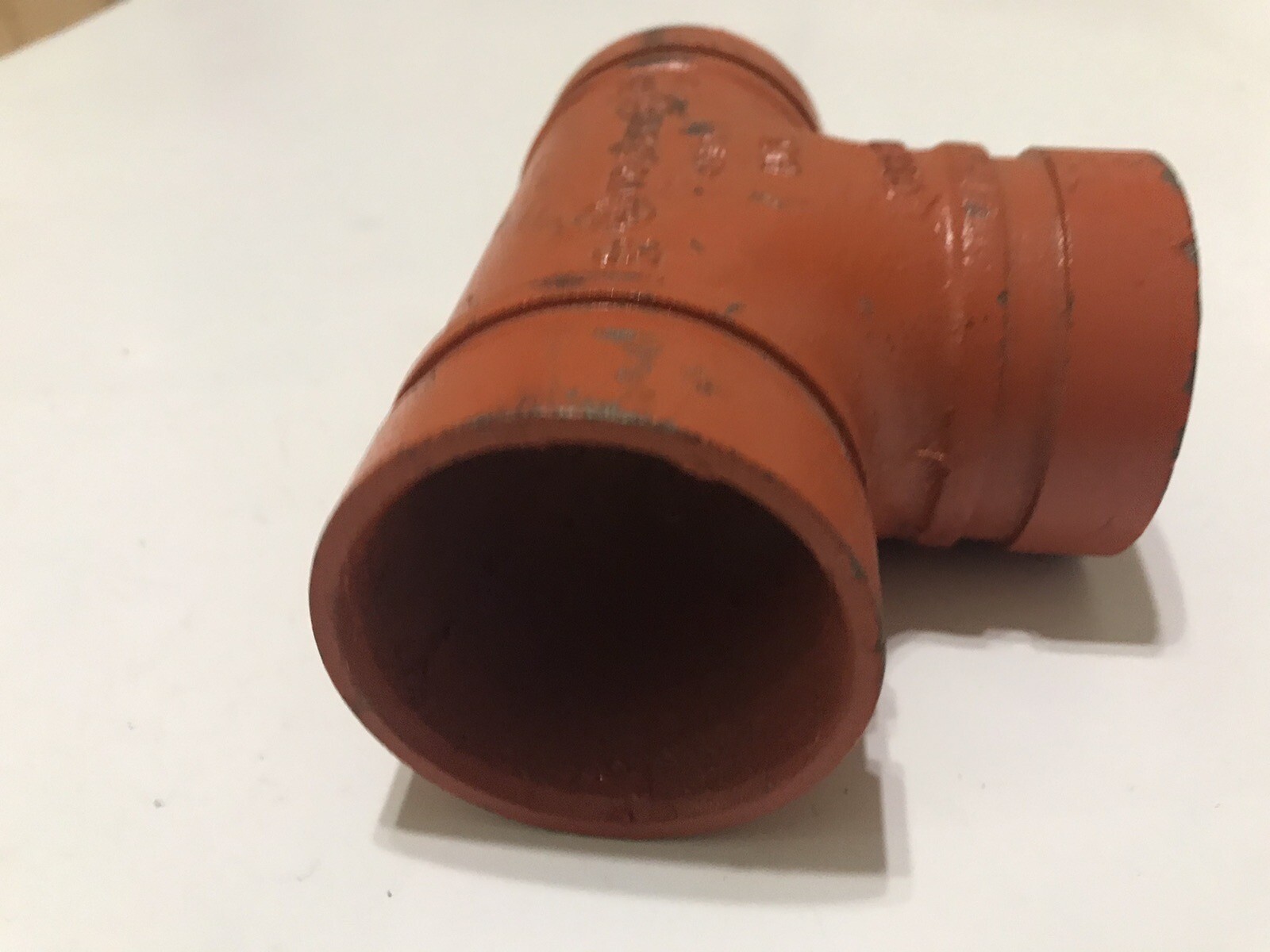 SPF ST1 2″ Tee Grooved Short Radius Ductile Iron Orange ST1-0200
