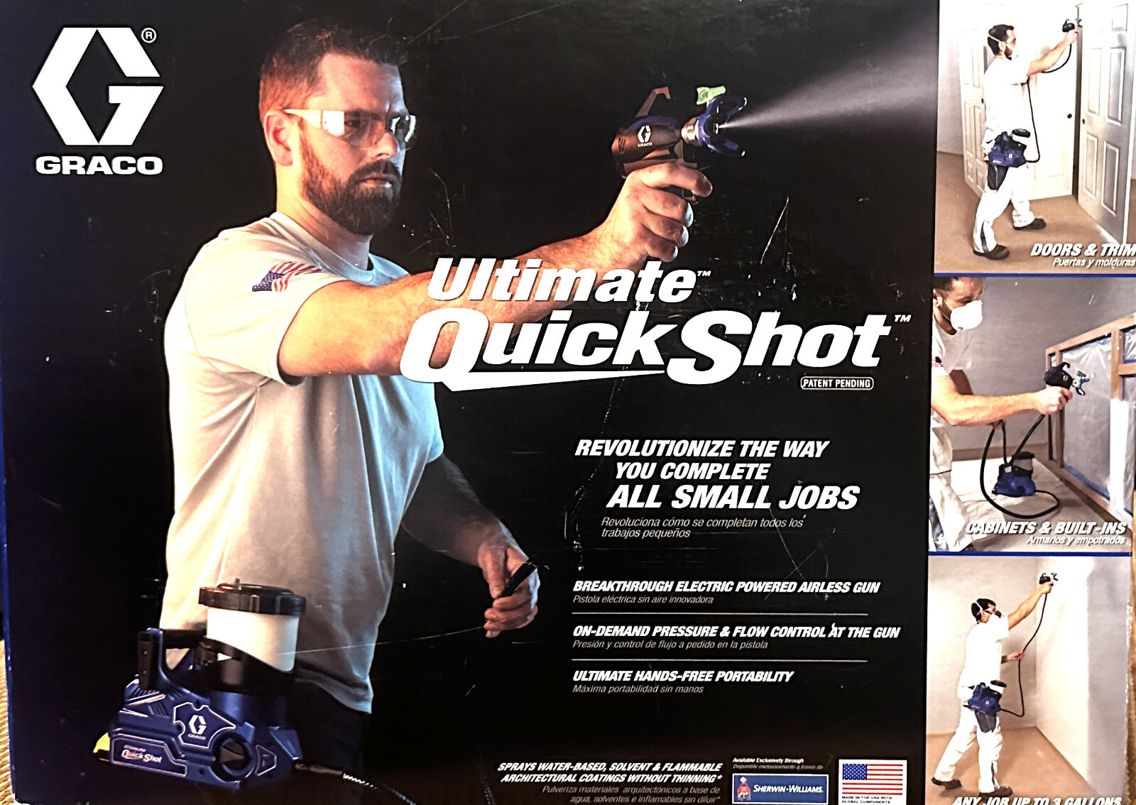 GRACO 826308 Ultimate QuickShot 20V Portable Airless Sprayer USA NEW!