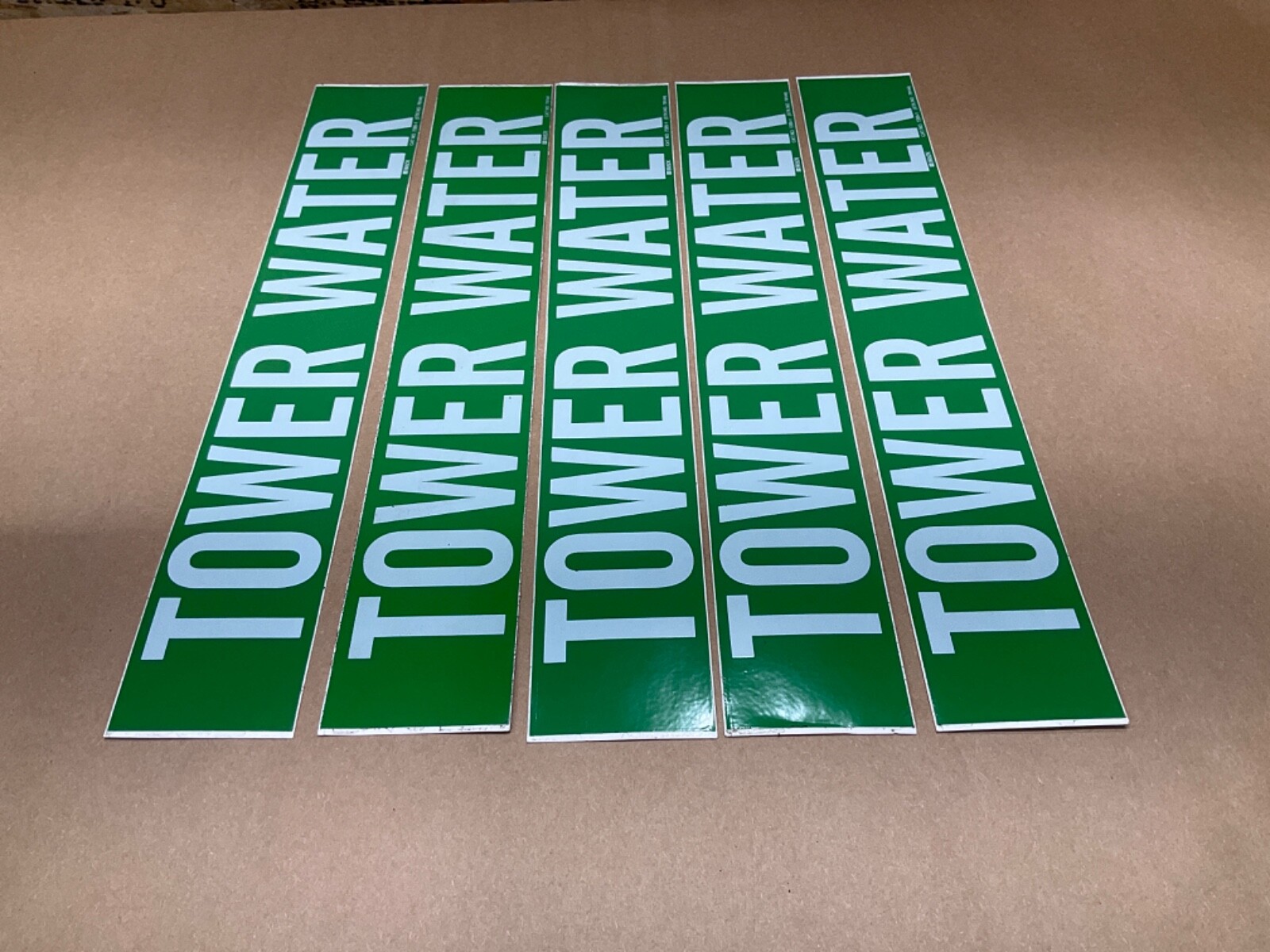 Lot Of 5 Brady Tower Water Markers Decals Labels #62E36