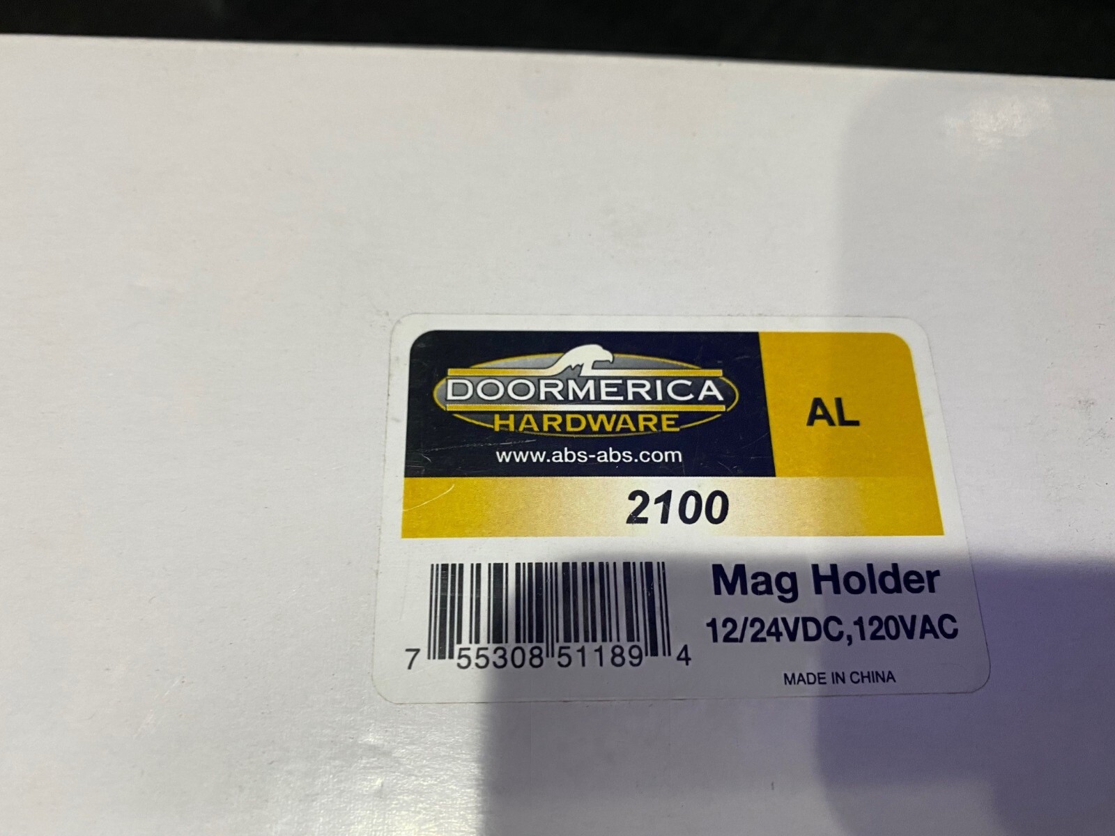 DOORMERICA 2100 SERIES ELECTRO MAGNETIC DOOR HOLDER, TRI VOLTAGE