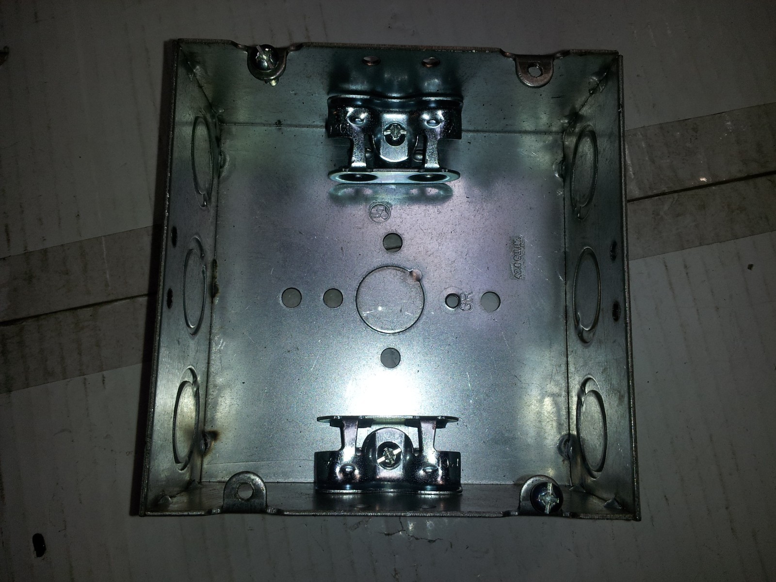 (24) 4-11/16″ Square Welded Electrical Box 2-1/8 Deep MC/BX Clamps ~Raco 252