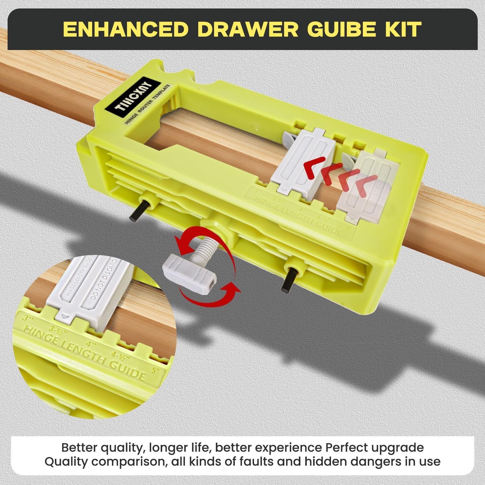(Green) Door Hinge Router Template, Door Clamps, Door Mortise, Door Mounting …