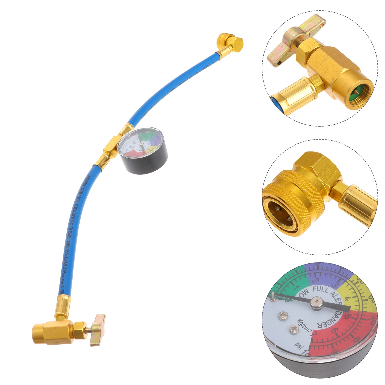 1/2″ Thread Car AC Refrigerant Recharging Hose DIY Auto Air Conditioning Tube