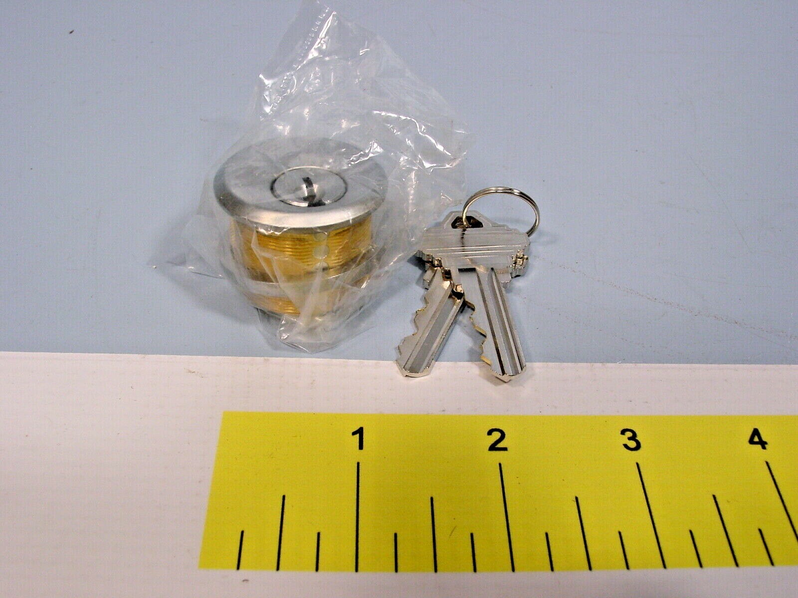 *2 CR Laurence DRA10BS Brushed SS Mortise Schlage Keyway SC1 KeyedAlike Cylinder
