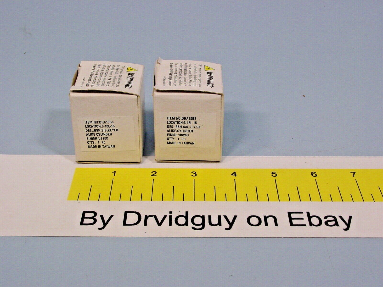 *2 CR Laurence DRA10BS Brushed SS Mortise Schlage Keyway SC1 KeyedAlike Cylinder
