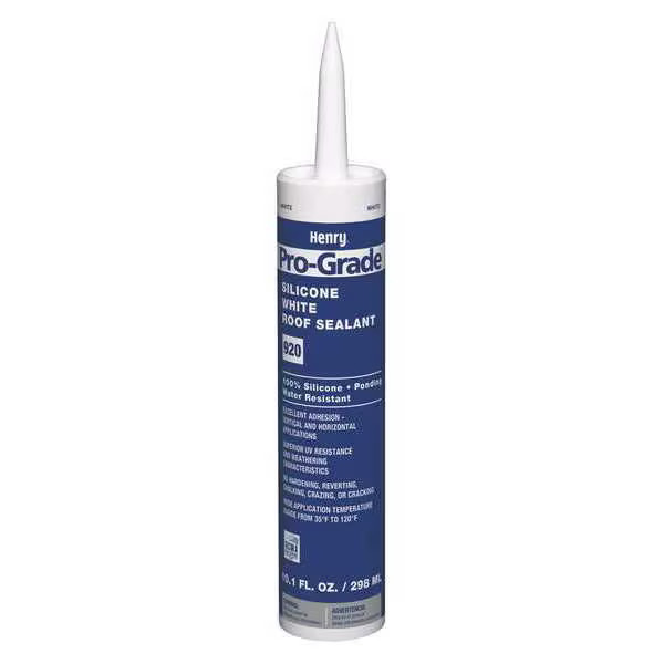 Henry Roofing Sealant, 10.1 oz, Cartridge, White PG920W004 Henry PG920W004 10.1