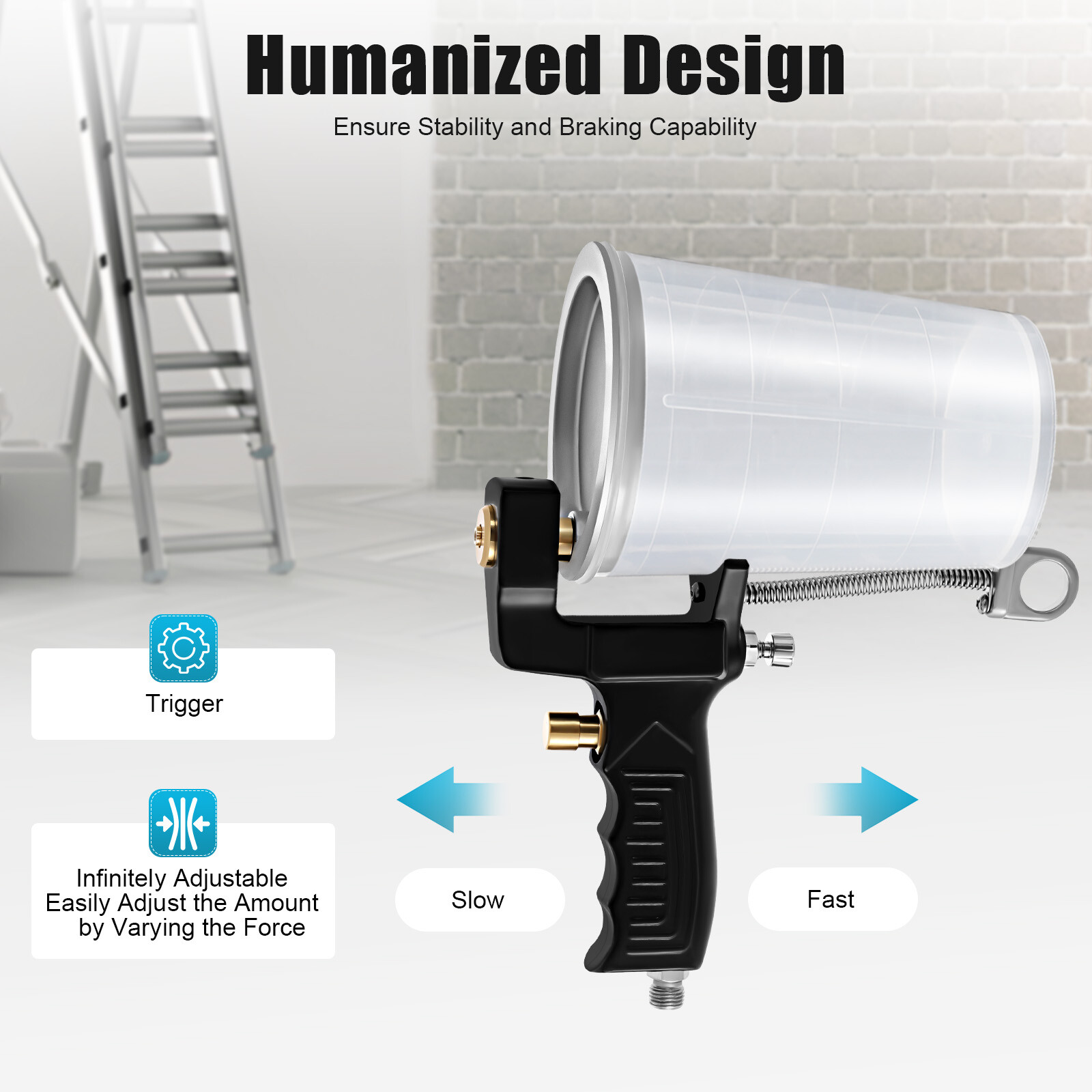 SALE Gel Coat Spray Gun Gelcoat Dump Resin handheld Sprayer W/ Spray Nozzles/Cup