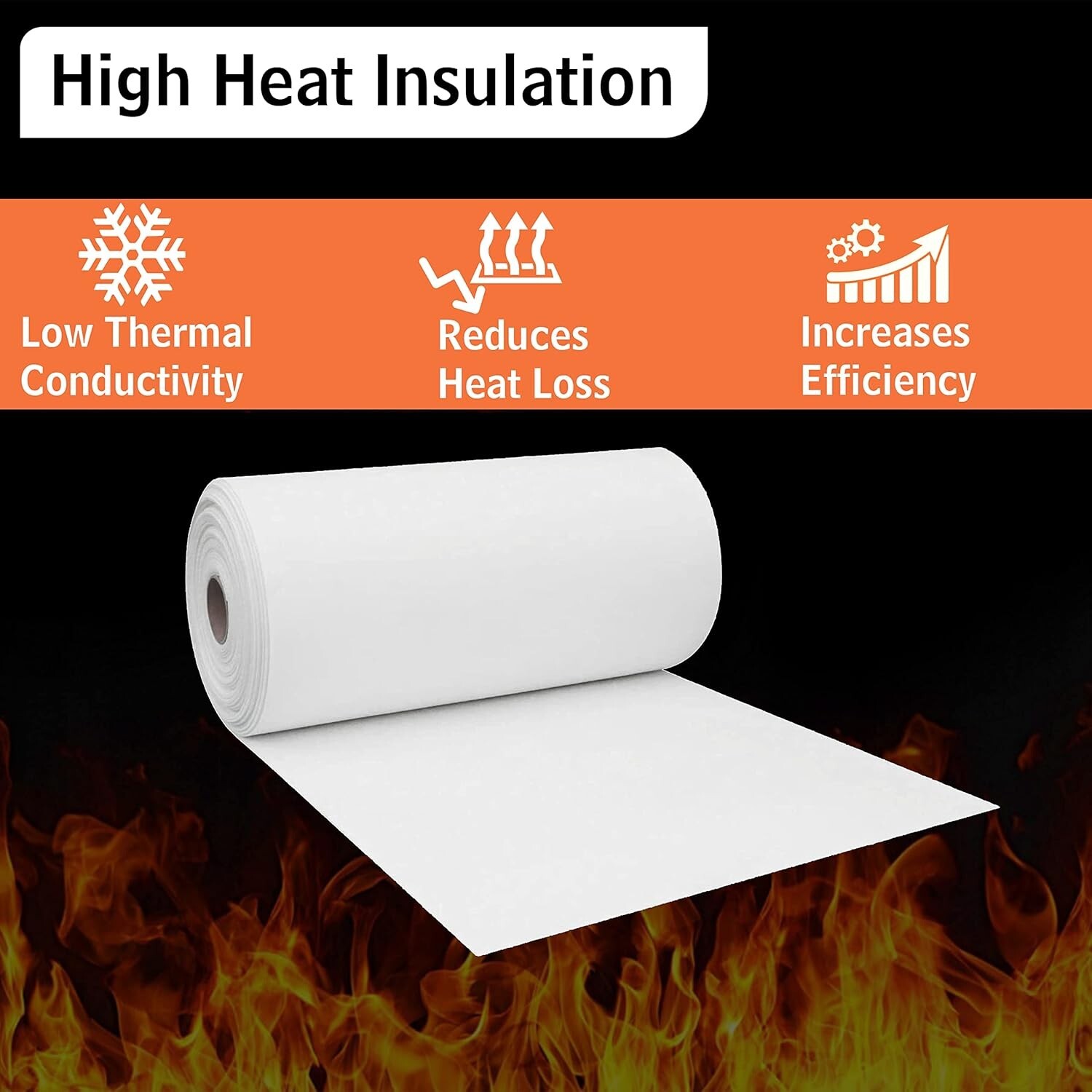 Ceramic Fiber Gasket Paper , 2300 F 1 mm Thick 24″x 25′ Thermal Ceramics