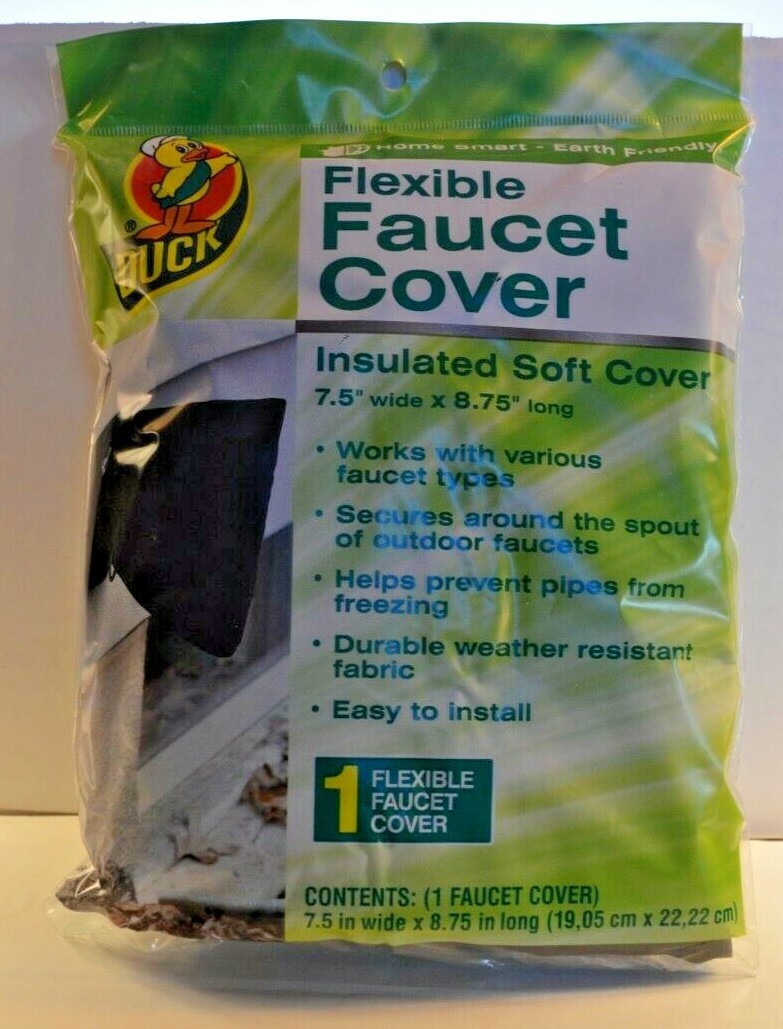 Duck Brand Insulated Soft Flexible Faucet Cover for Freeze Protection