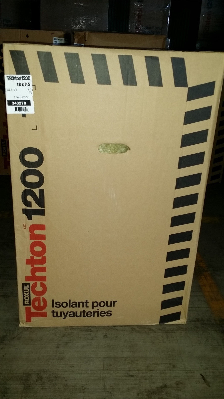 Roxul Techton 1200 Pipe Insulation 18″x2.5″ 3.000 Linear ft