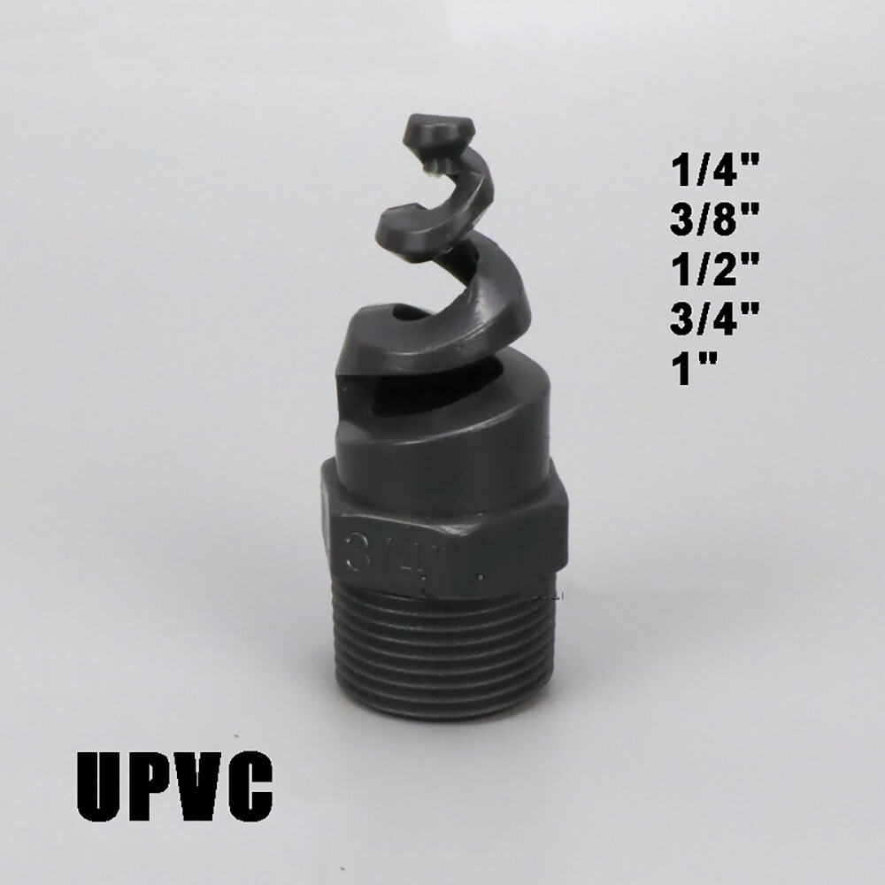 1/4″ 3/8″ 1/2″ 3/4″ 1″ UPVC Spiral Cone Atomization Spray Nozzle Sprinkler Head