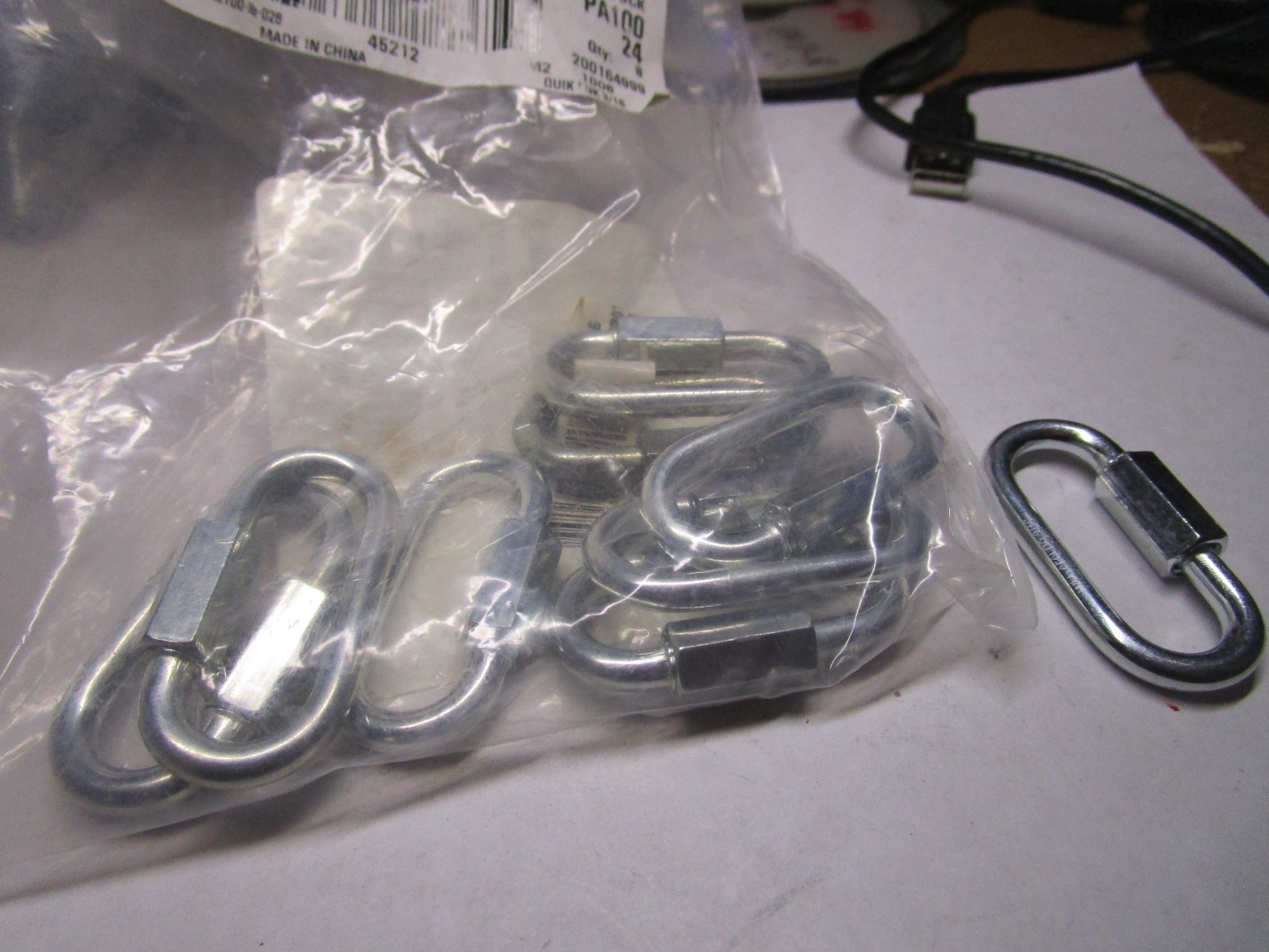 3/16″ 650-WLL Trade Size Quick Links QTY 9