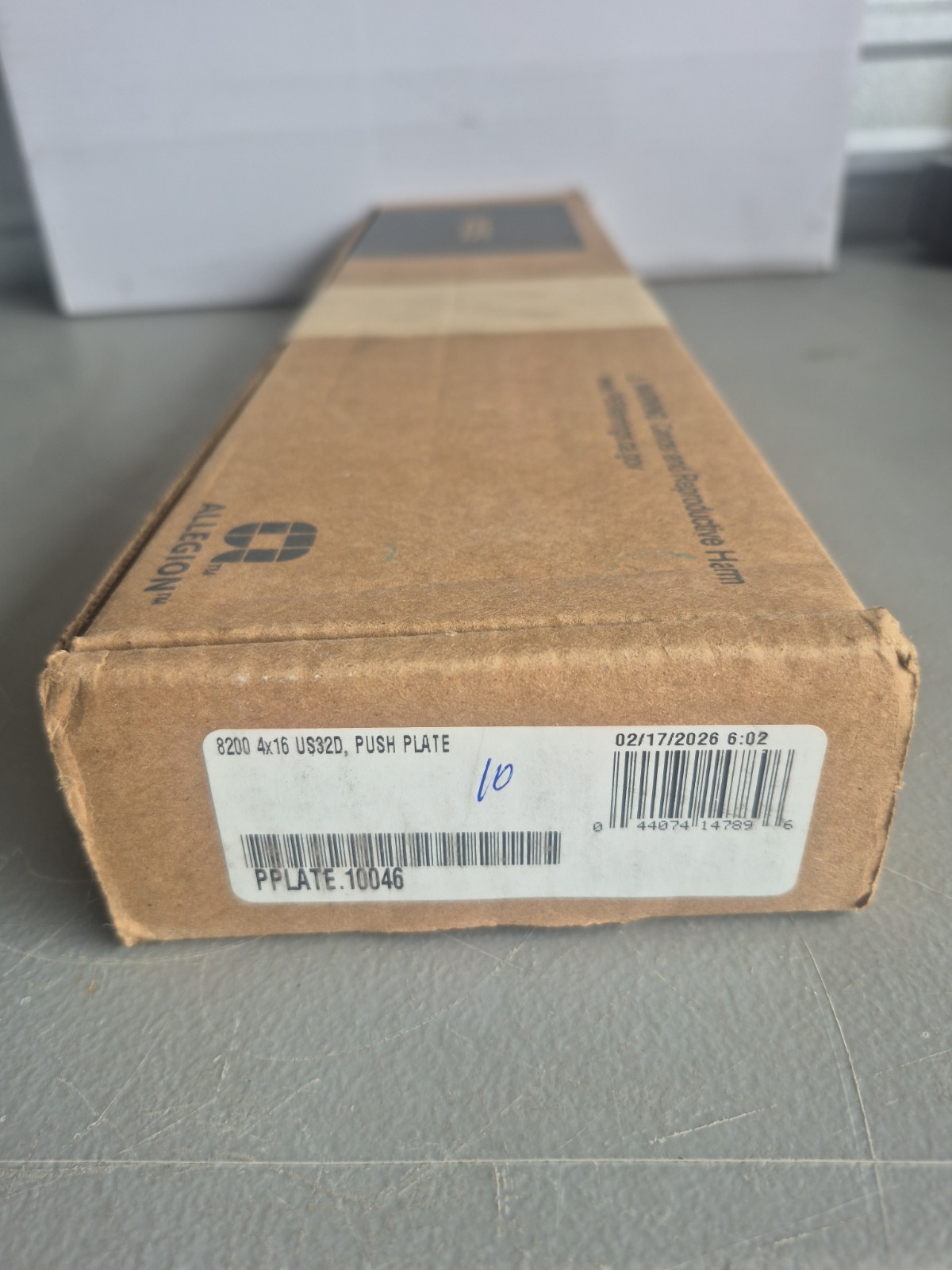 IVES 4″ Width x 16″ 10 PACK! Satin Stainless Steel Push Plate 8200-4X16-32D