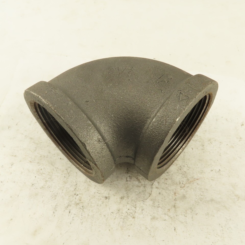 2-1/2″ NPT Schedule 40 Class 150 Malleable Iron 90° Elbow Pipe Fitting Plumbing