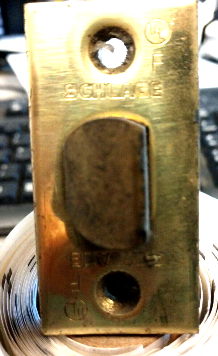SCHLAGE LOCK UL SPRING LATCH 2 3/4″ BACKSET 1 1/8 X 2 1/4″ FACE US3 POLISHED