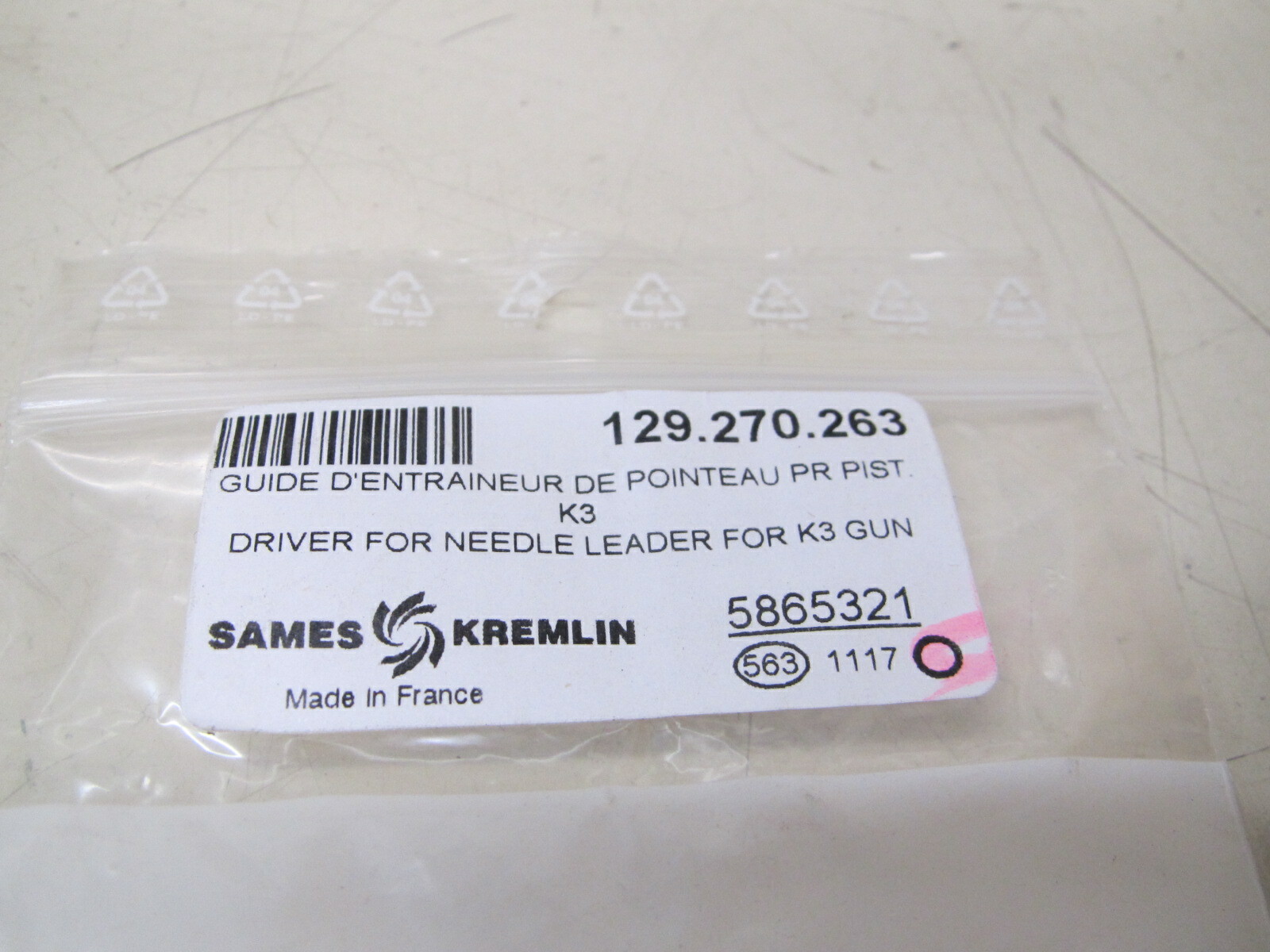 Sames Kremlin 129-270-263 K3 Guide Needle Driver New Free Shipping