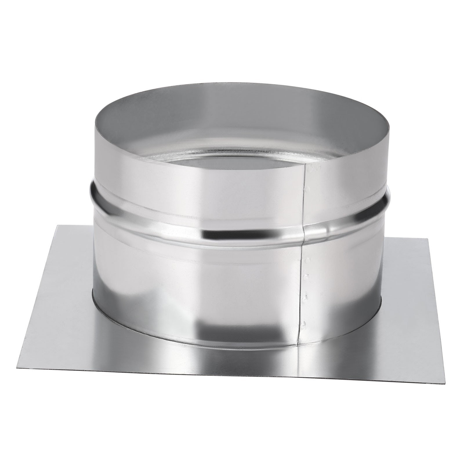 6″ Galvanized Steel Duct Connector Flange Air Ducting Mounting Plate,8″x8″