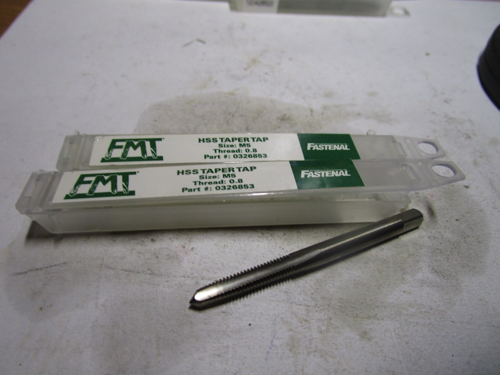 M5 0.8 HSS 4 Flute Bright D4 Taper Hand Tap QTY 2