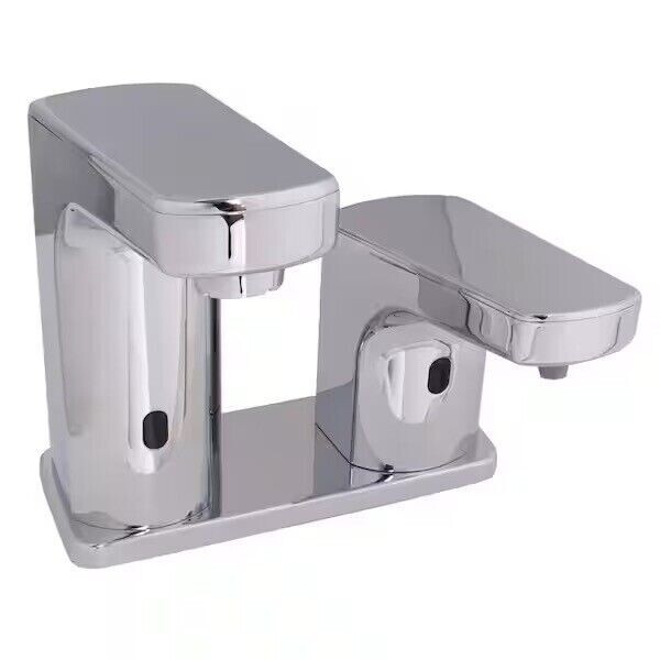 SPEAKMAN SFC-8790 COMMERCIAL SERIES POLISHED CHROME SENSOR SOAP FAUCET COMBO *C1