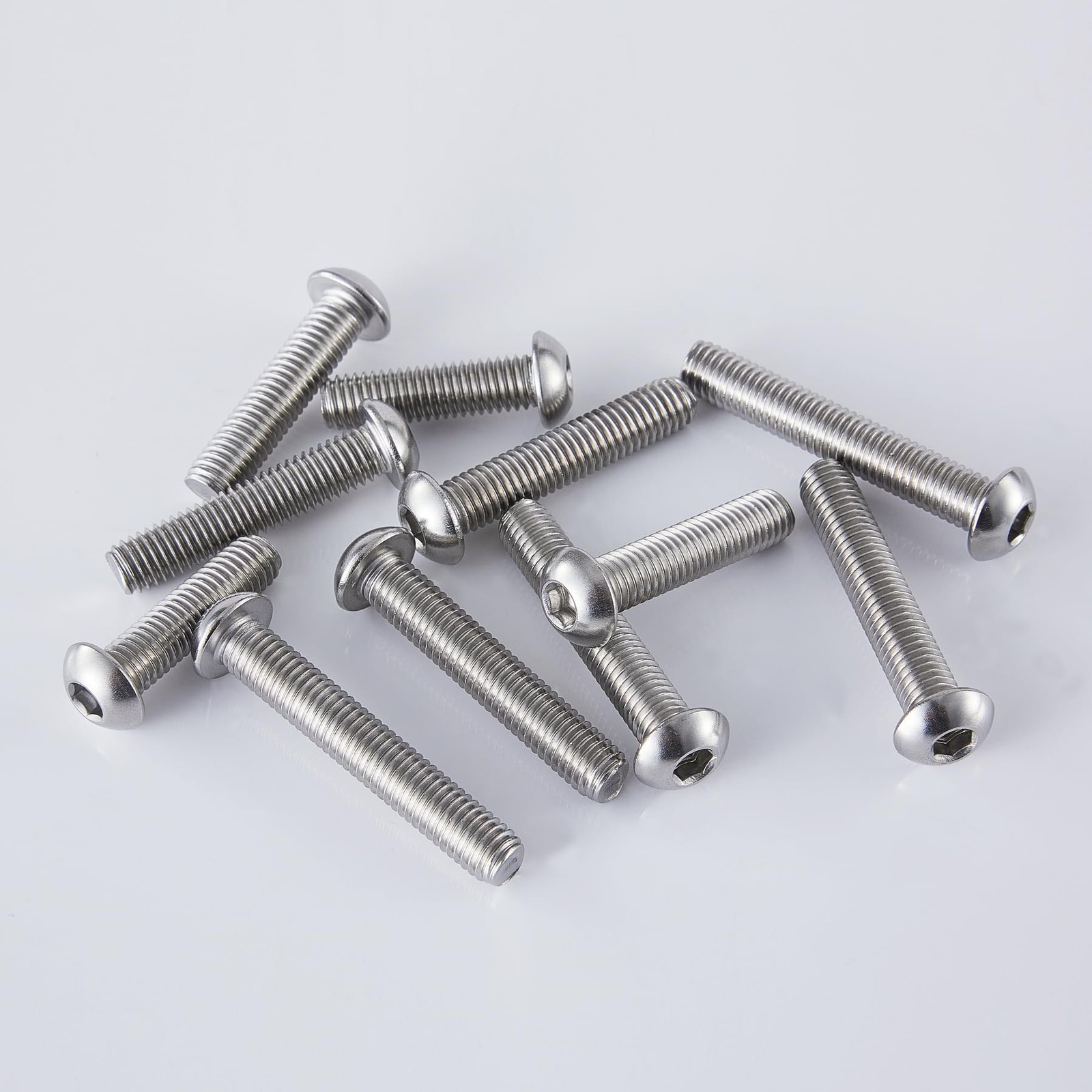 M6 x 20mm 25mm 30mm 35mm 40mm Button Head Socket Cap Screws Bolts, Stainless …