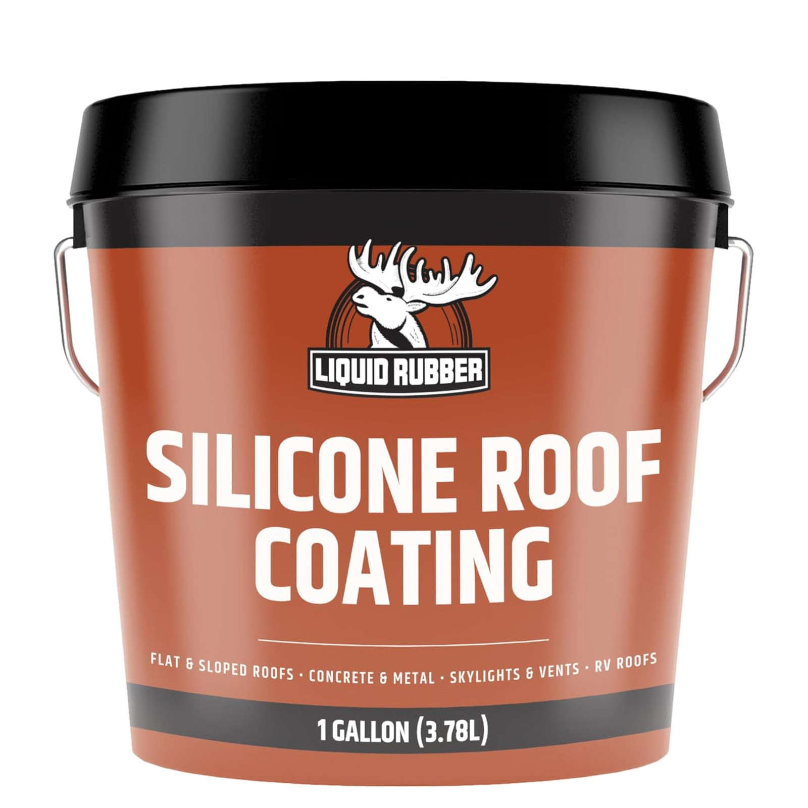 Silicone Roof Coating UV Reflective One Coat Sealant for Flat Sloped Metal Wood