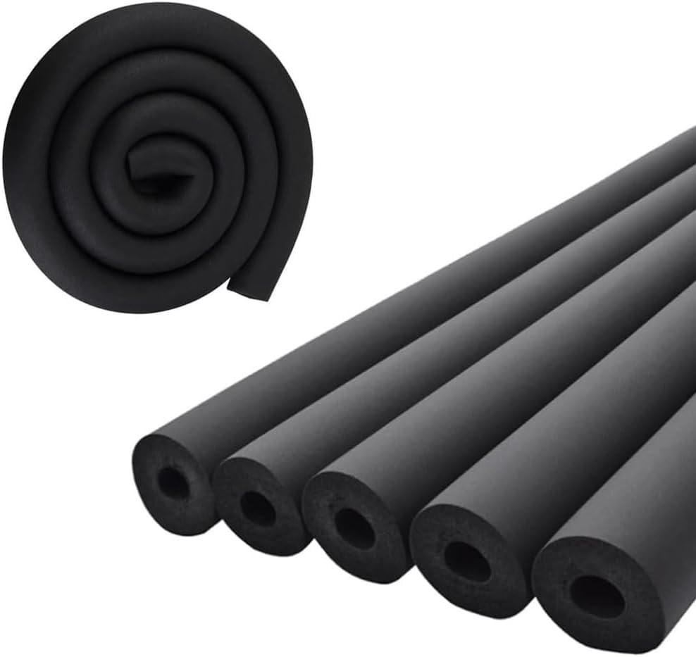 Pipe Insulation Tubing (1-1/2″ x 3/8″ x 6FT), 1-1/2″ ID Pipe Insulation Foam Tub