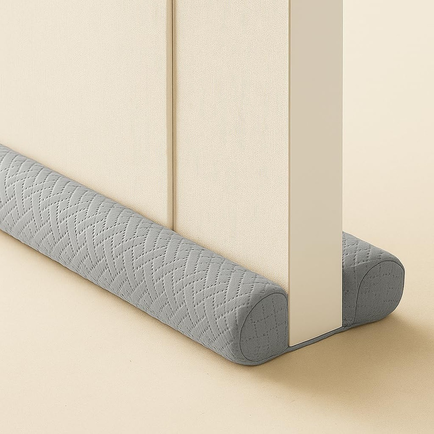 Ciieyuo Velvet Under Door Draft Stopper, Door Gap Filler, 30-36 in, Grey | Do…
