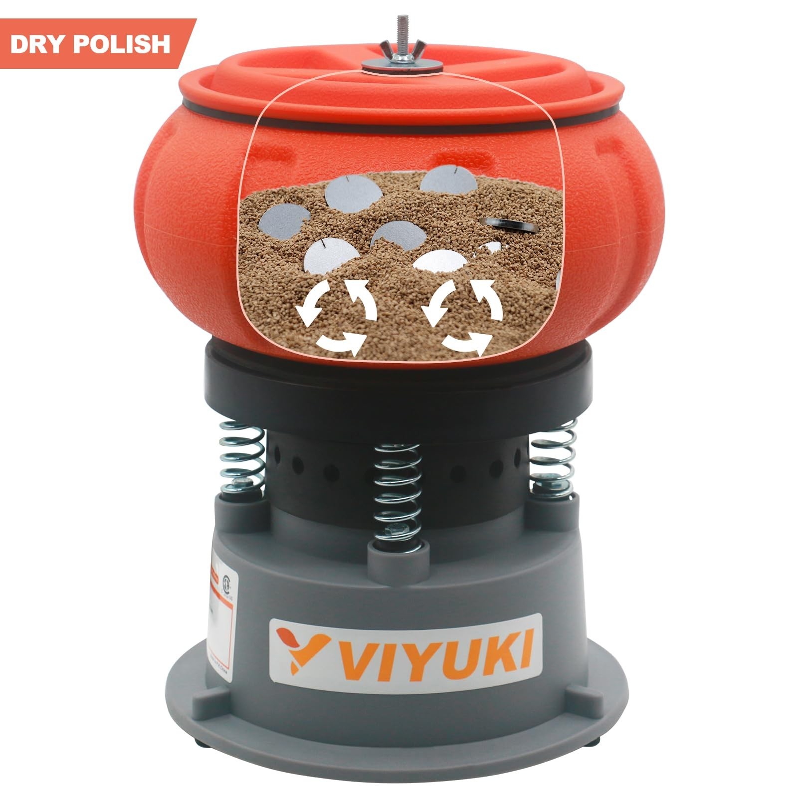 Electric 5LB Vibratory Tumbler Bowl Tumbling Polishing Machine – Polishing Sm…