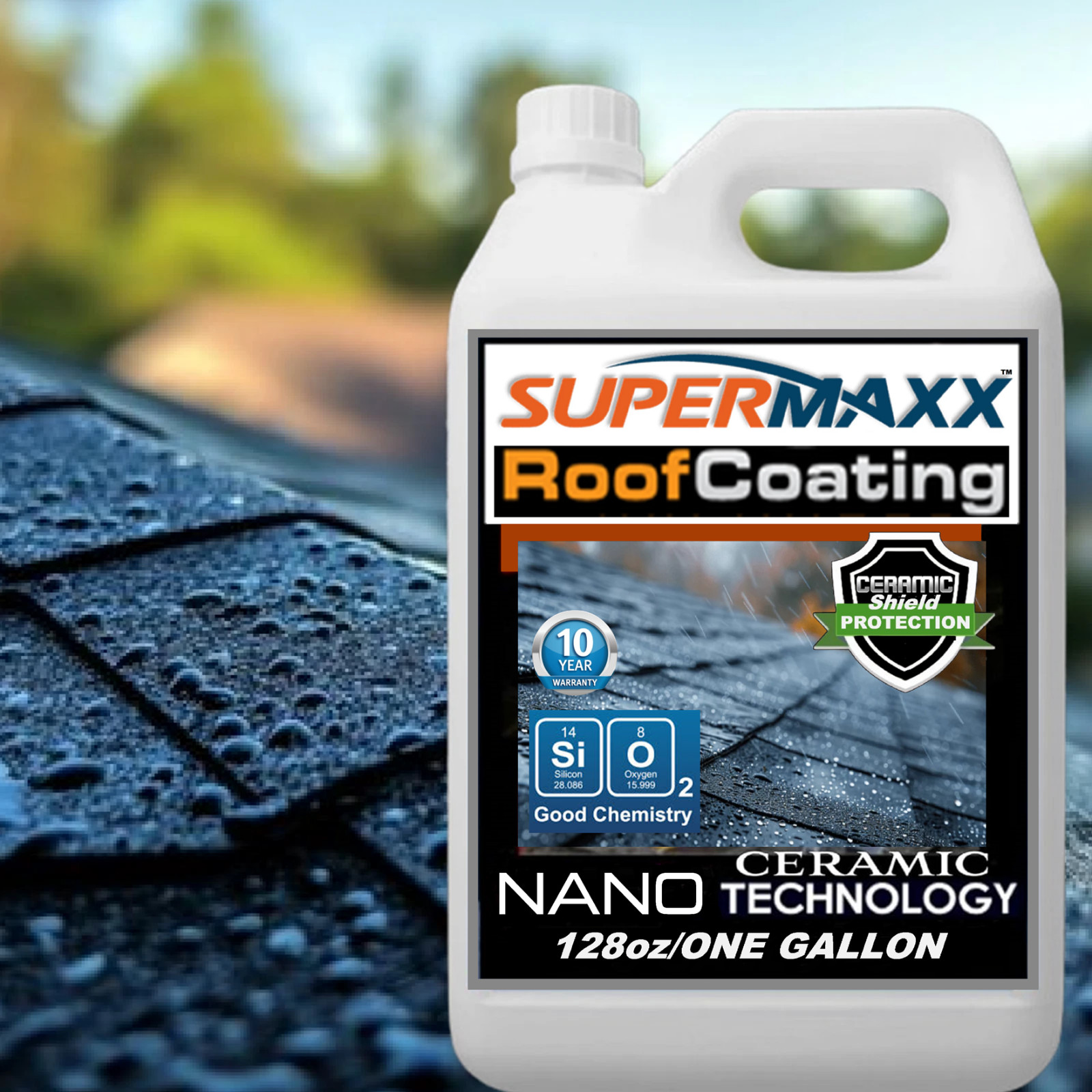 NANO ROOF SEALER ASPHALT SHINGLES 10 YEAR STAIN UV SUN FADE ADVANCED PROTECTION