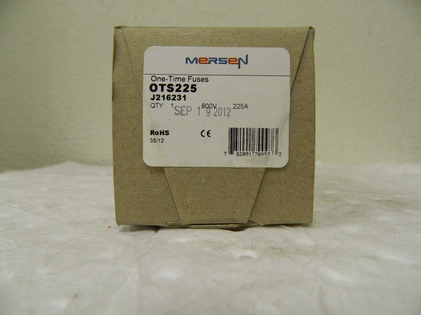 Ferraz Shawmut 300 VDC 600 VAC 225 Amp Fast Acting General Purpose Fuse OTS225