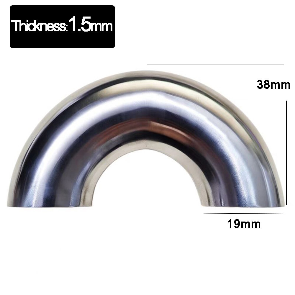 Elbow 180 Degree Sanitary Weld Elbow Bend Pipe Fitting 304/316 Stainless Steel