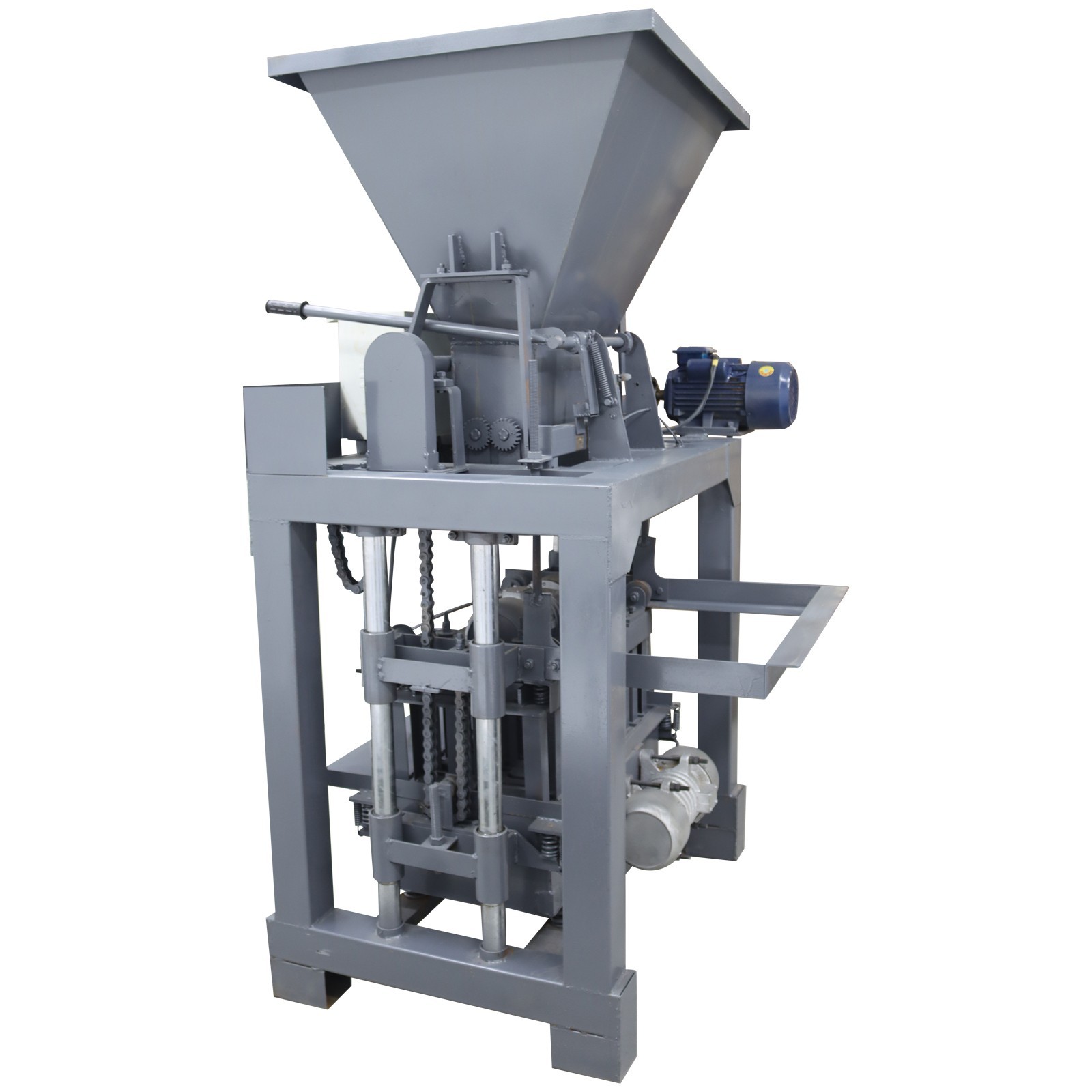 Hollow Soil Block Brick Molding Machine w/Control Panel 5 Bricks Per Time 220V