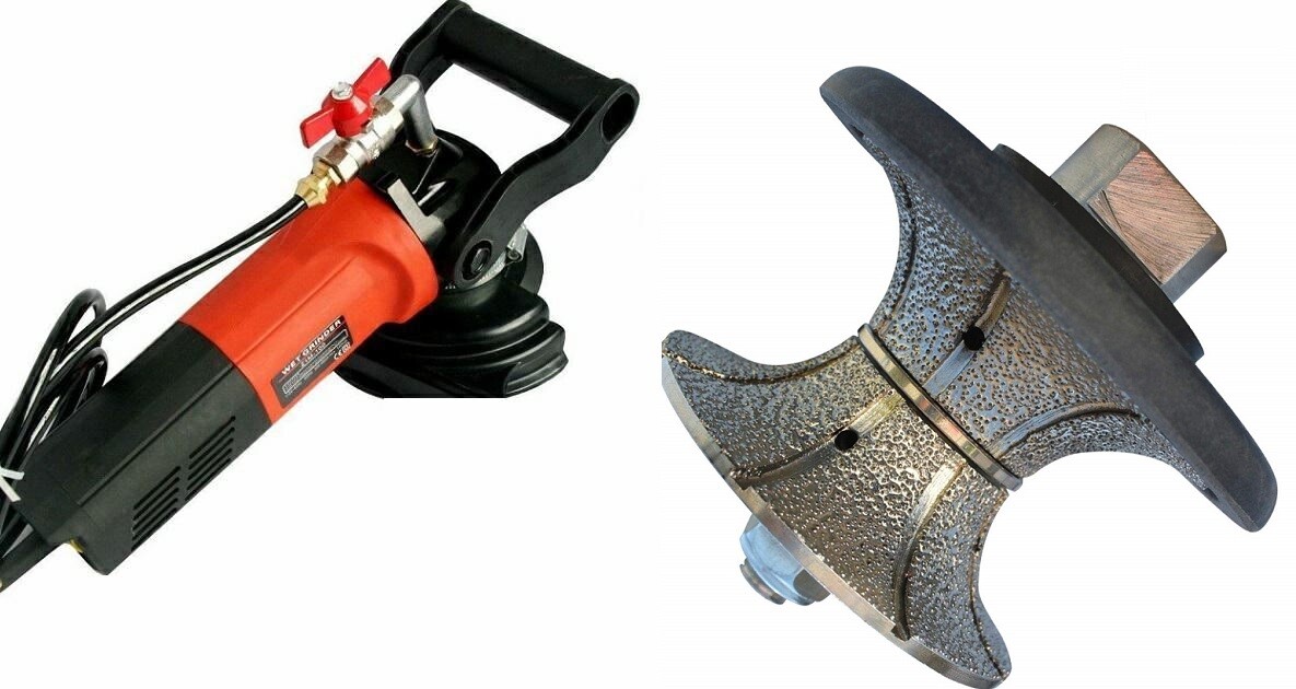 wet polisher granite concrete V10 V20 V30 V40 V50 stone full bullnose router bit