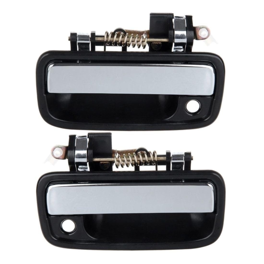 2 Front Exterior Door Handles Chrome Plastic For 95-04 Toyota Tacoma Left Right
