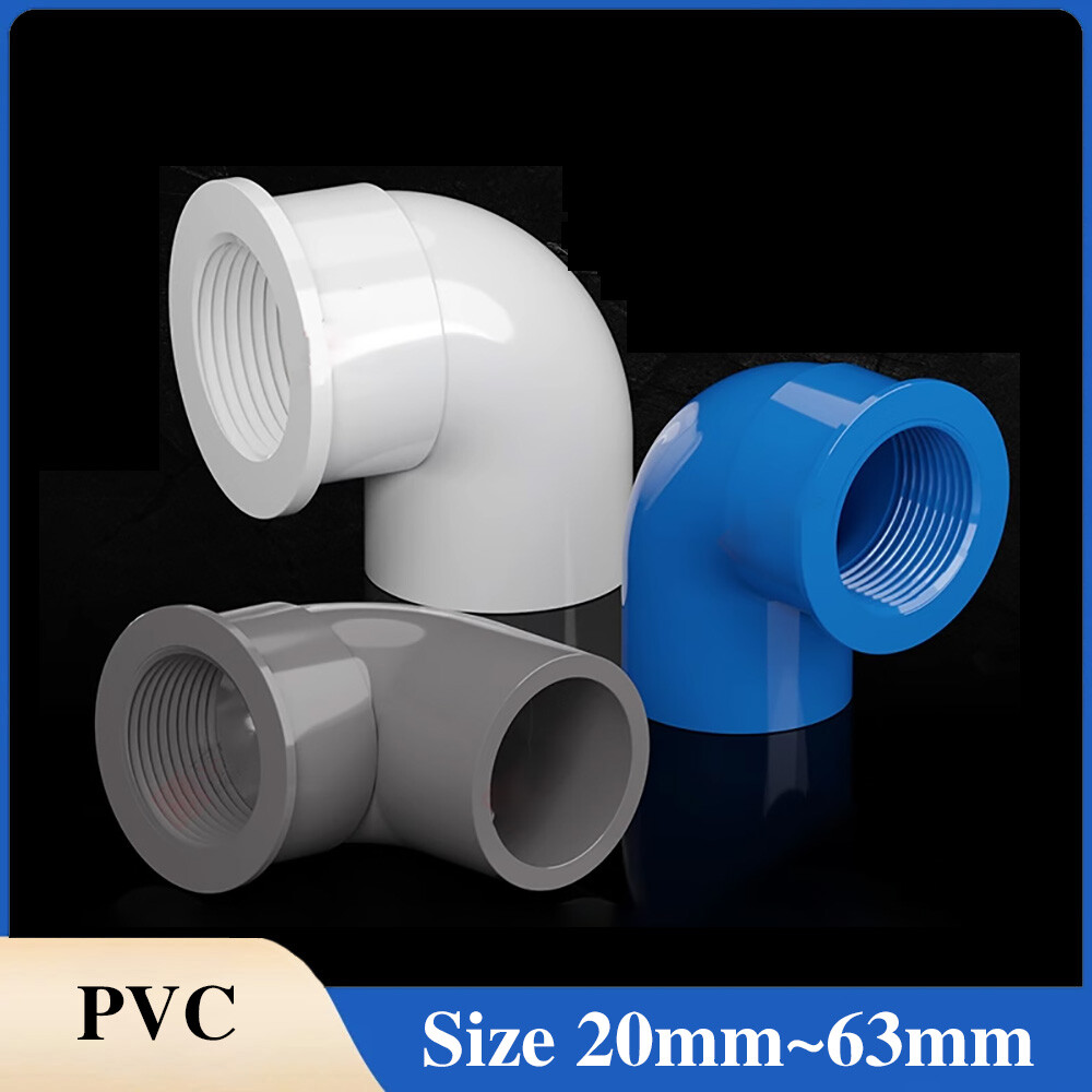 PVC 90° Elbow Bend Pipe Fitting BSP Solvent Weld x Threaded 20/25/32/40/50/63 mm