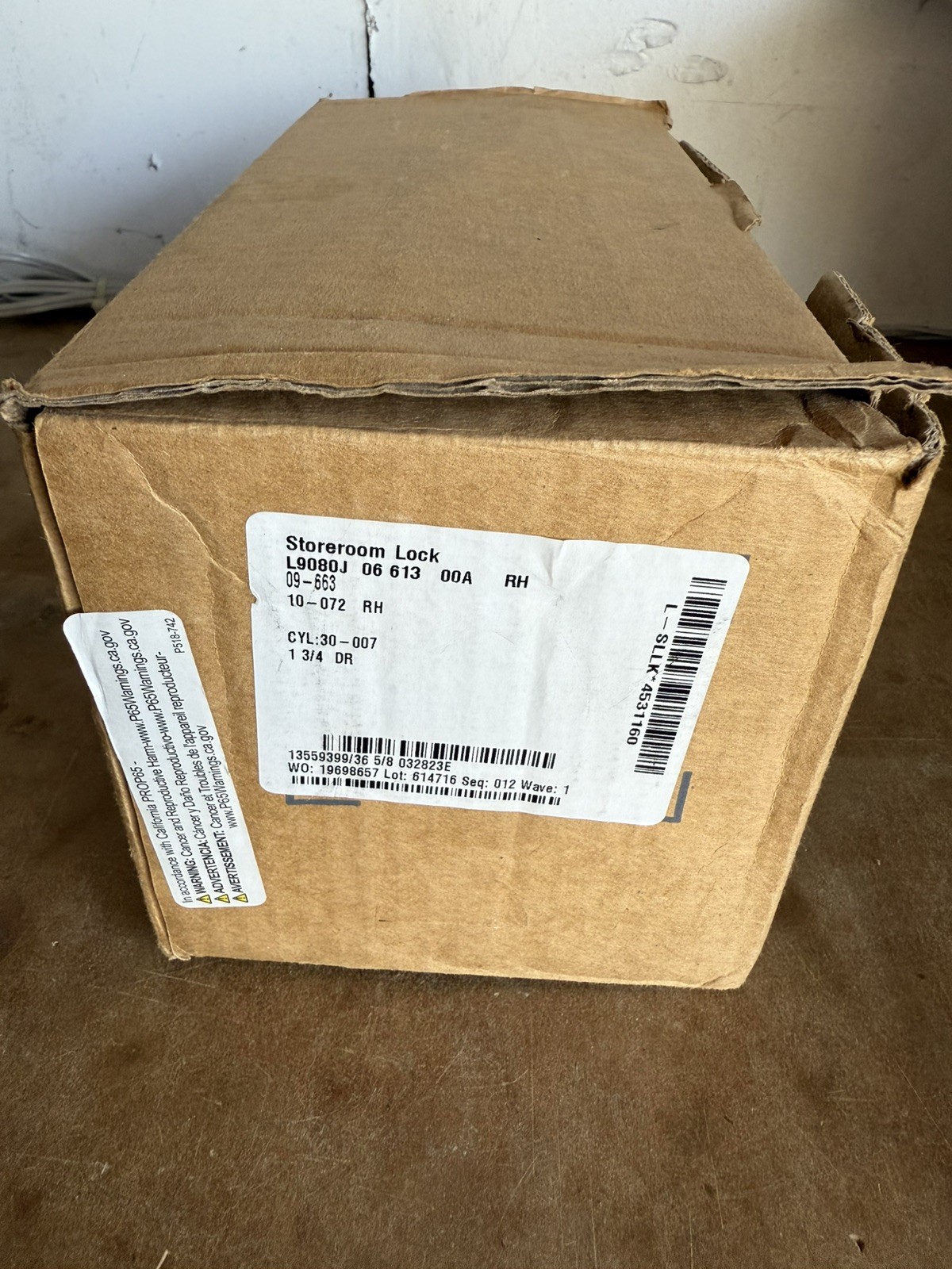 “NEW” Schlage L9080 06A 613 Oil Rubbed Bronze With Interchangeable Core Cylinder