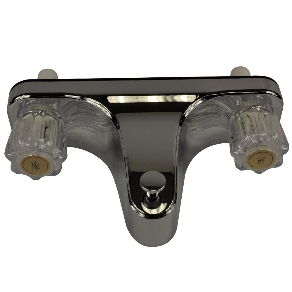 Faucet Tub Shower Mobile Home RV Off Set Durable 2 Handle 8 Inch Centers Chrome