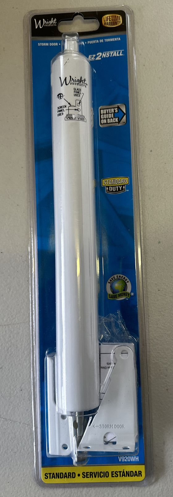 Wright Products – Standard Duty Pneumatic Screen White V920WH