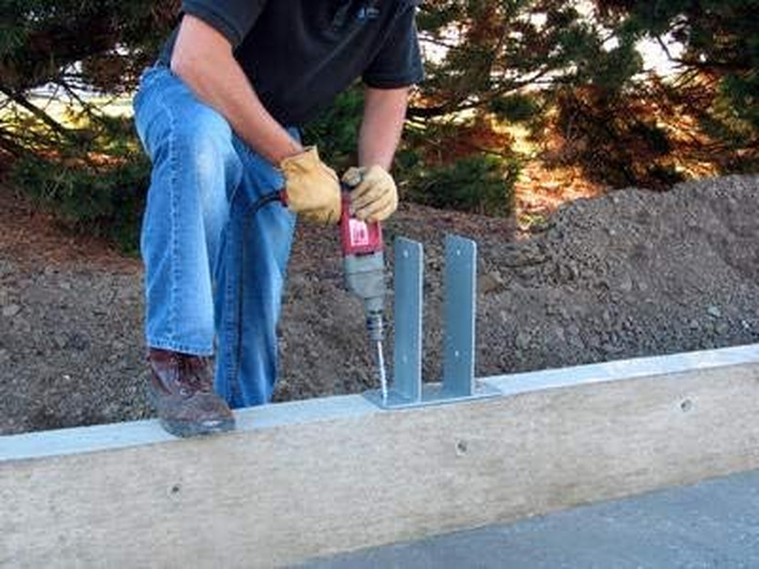 SW66 | Sturdi-Wall Drill Set Bracket 6X6 | Heavy Duty Concrete Anchor Bracket fo