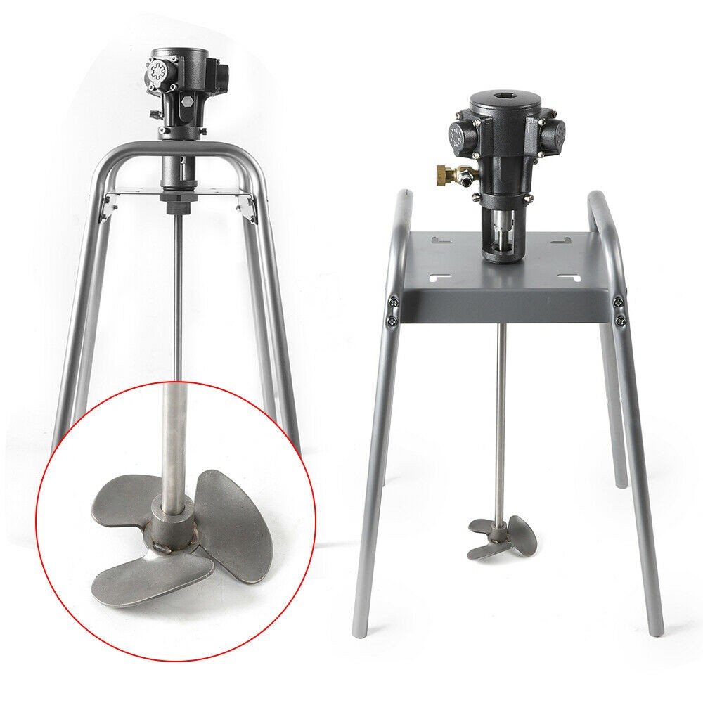 Pneumatic Paint Mixer Platform Type Stainless Steel Impeller Stirring Machine