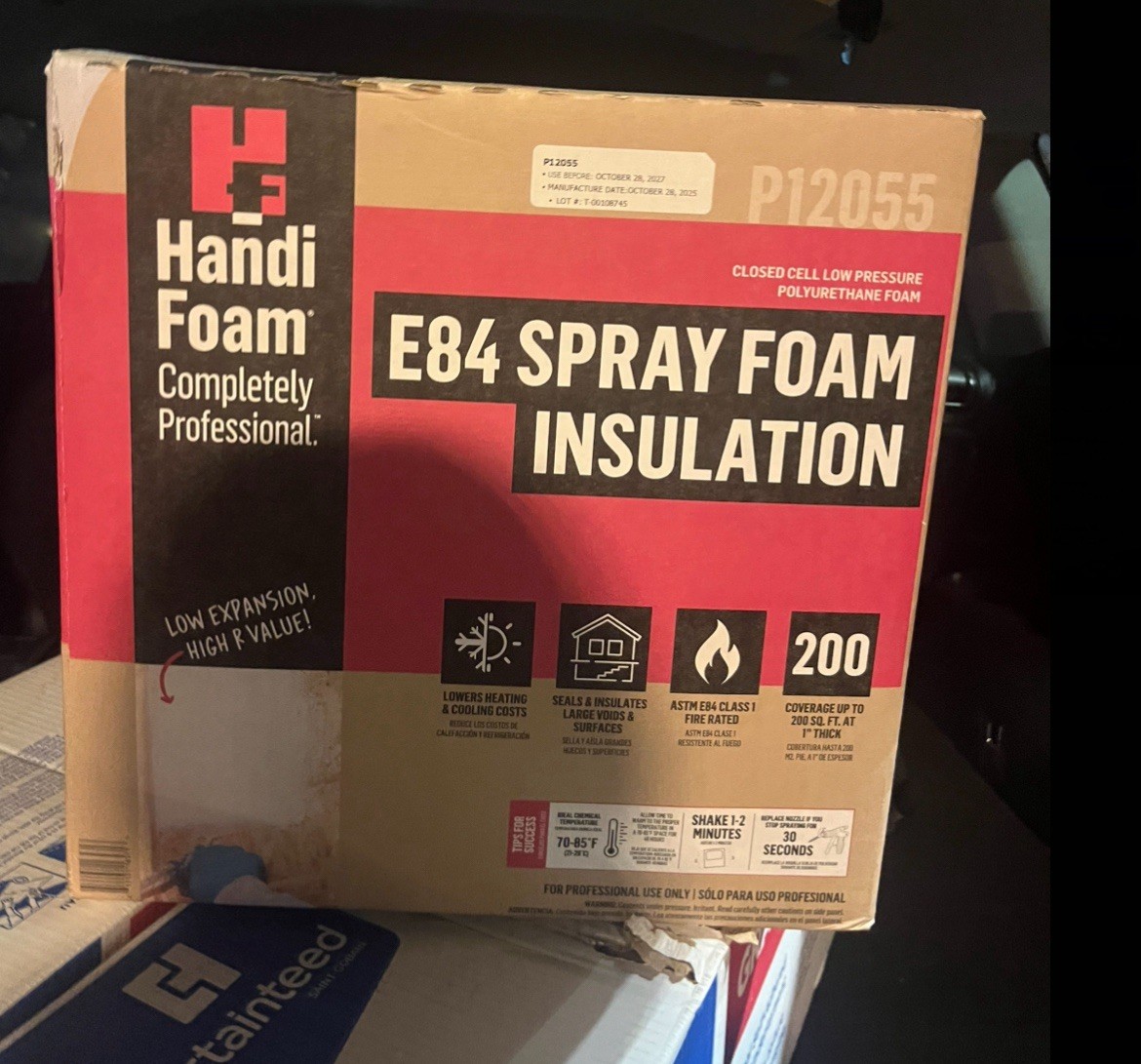 E84 Spray Foam Insulation