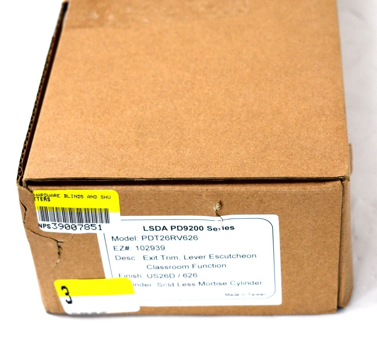 LSDA PDT26RV626 Series Exit Device Trim Classroom Function, US26D/626
