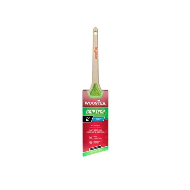 The Wooster Brush 1034715 2 in. GripTech Firm Thin Angle Paint Brush