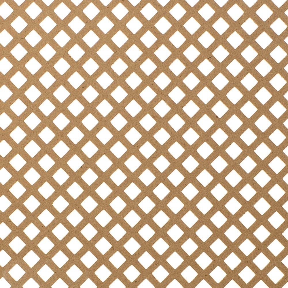 Outwater 6′ x 2′ Unfinished Decorative MDF Cabinet Panel Insert 45% Open