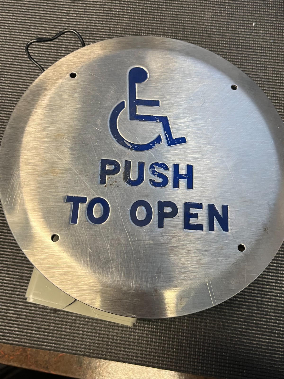 Round Handicapped Push To Open Button, Door Opener Switch NEW Free Ship USA