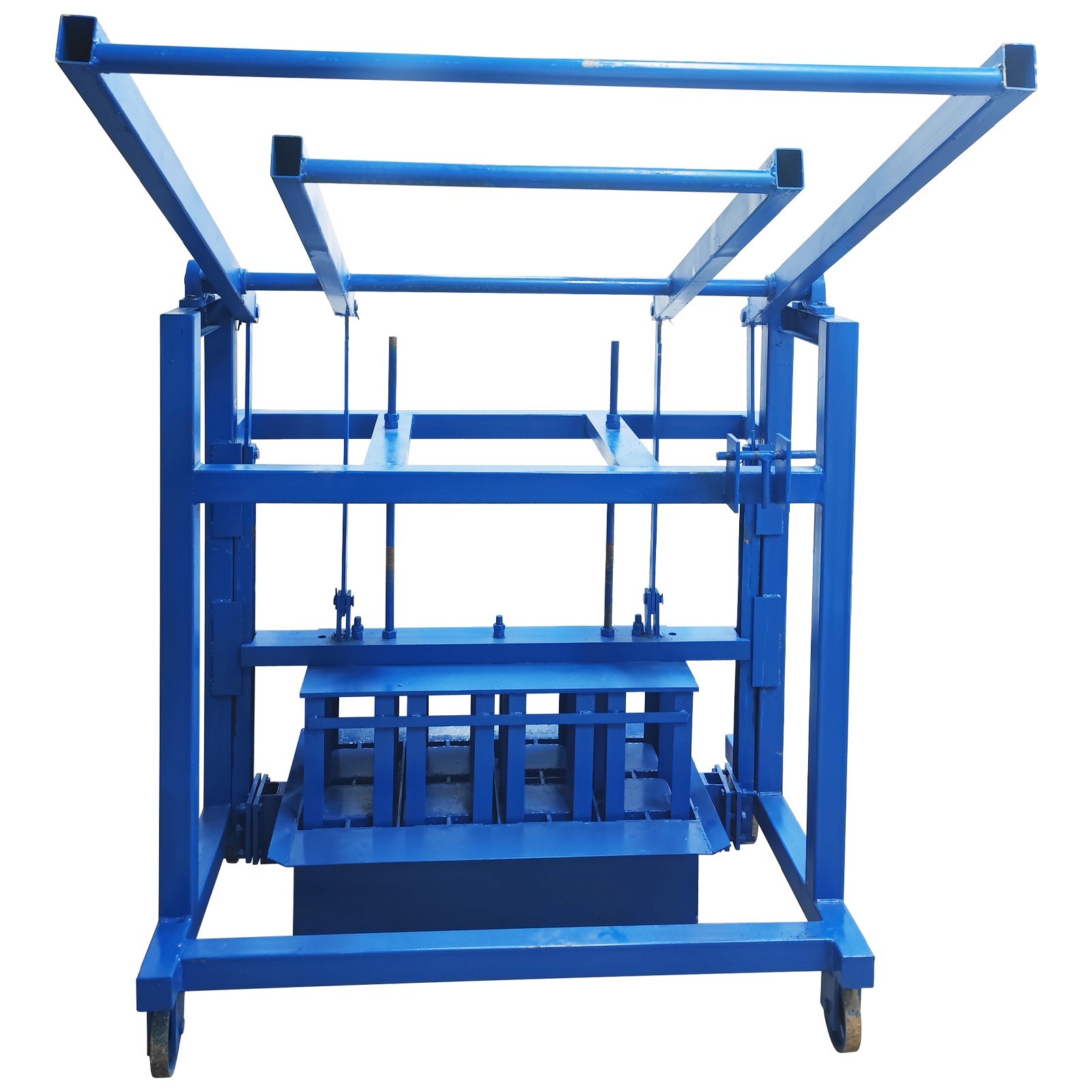 Manual Hollow Soil Block Brick Molding Machine 4 Bricks/Time Hollow Bricks Maker