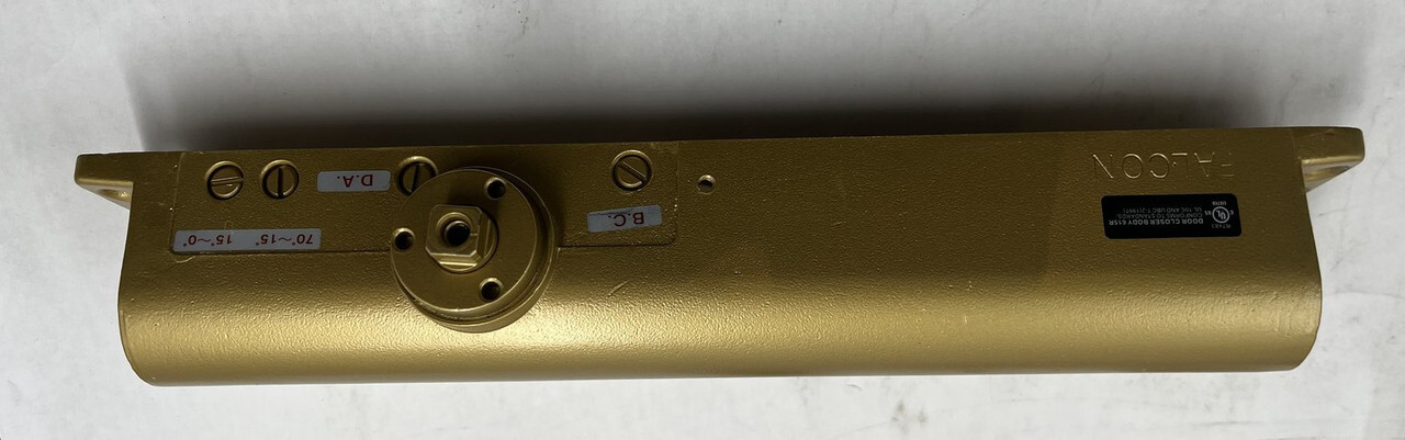 FALCON SC81 COMMERCIAL DOOR CLOSER BRASS FINISH DA FUNCTION HD ARM