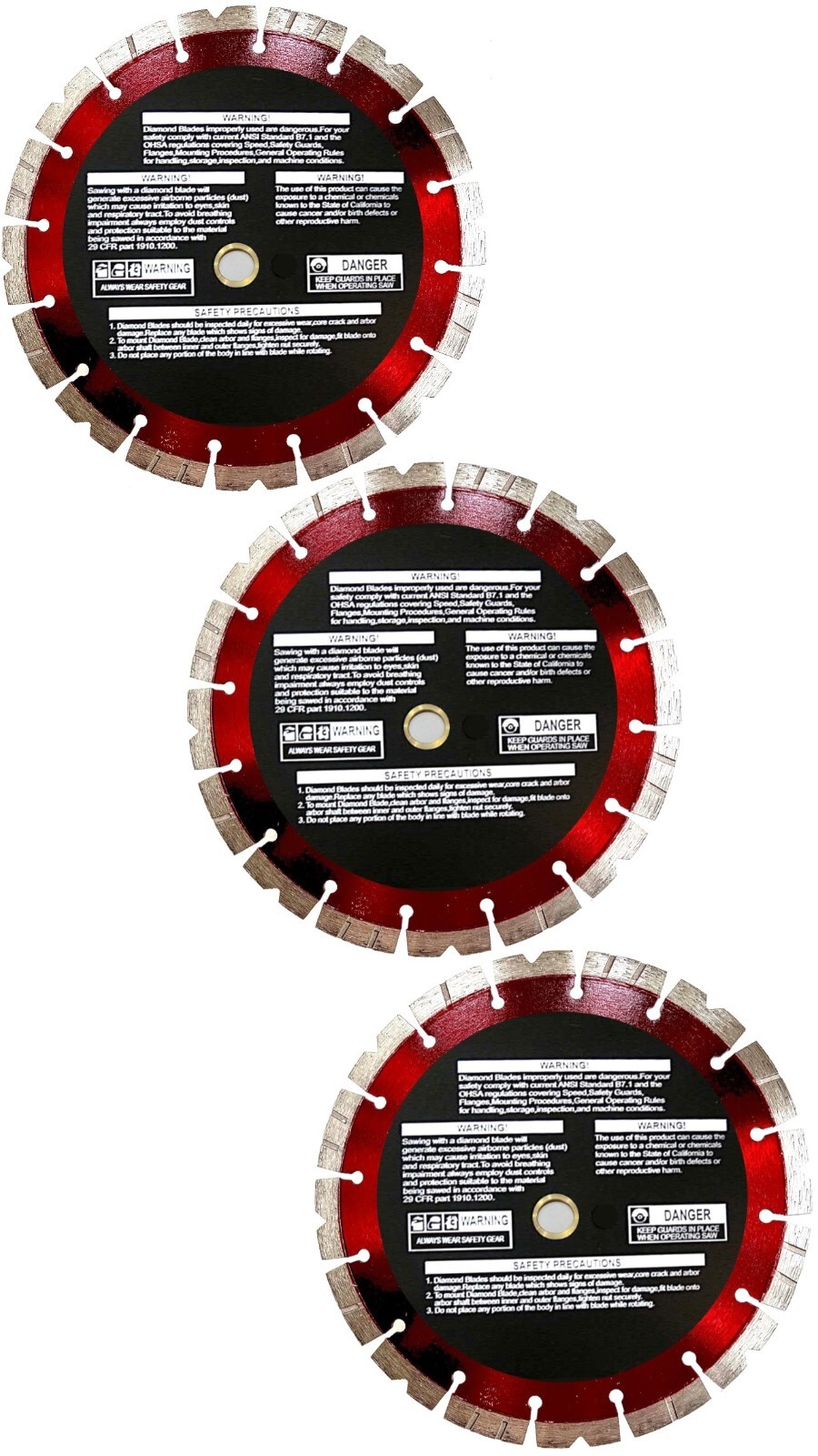 9” Diamond blade fits DCS692X2 Brushless Cordless 9 in. Cut-Off Saw