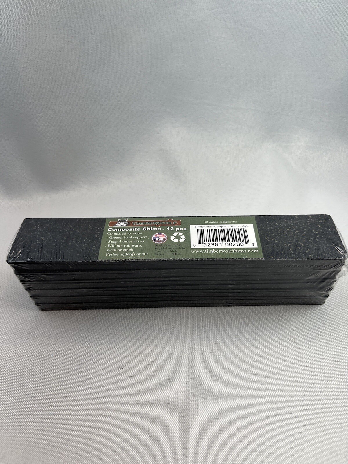 Timberwolf Composite Shims, 12 pieces per pack.